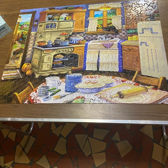 🧩300 piece puzzle lot🧩missing no pieces🧩antique kitchen scenes.🧩 - Picture 2 of 7